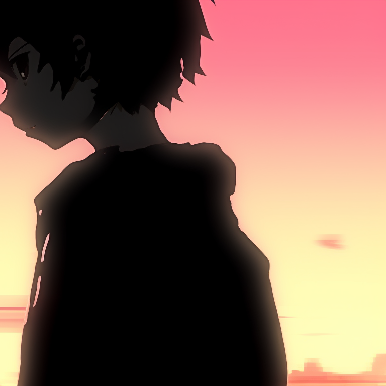 Two anime characters in school uniforms, medium shading and warm colors, sitting together in a classroom setting. creative instagram cute matching pfp options pfp for discord.