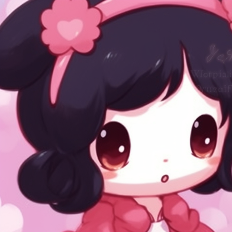 Hello Kitty and Dear Daniel, iconic characters in playful poses. sanrio captivating matching pfp pfp for discord.