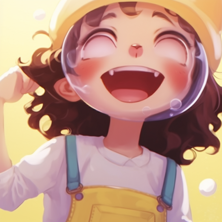 Twin girls in matching outfits, soft shades with fine details, tickling each other for laughs. laugh out loud girl matching pfp pfp for discord.