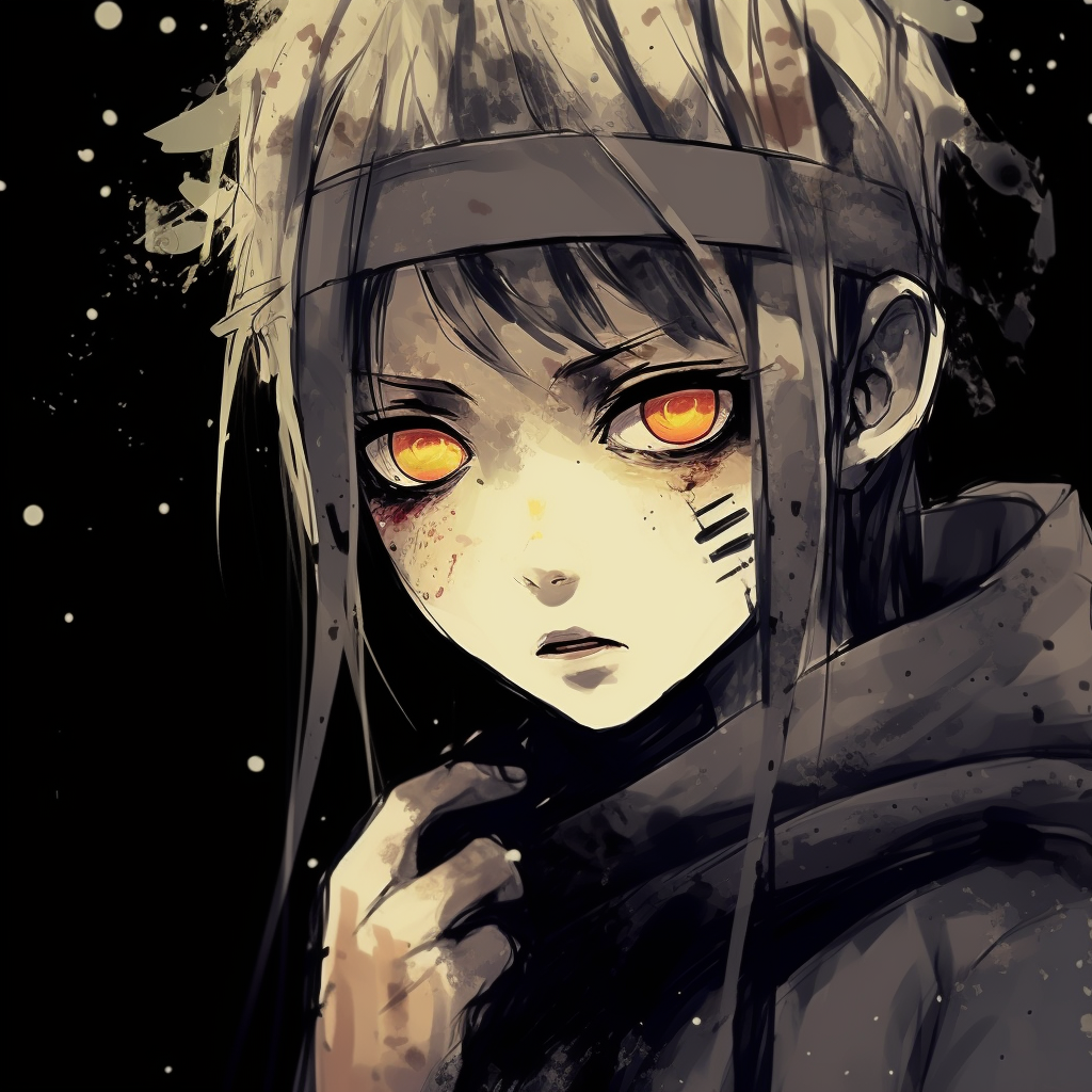 Naruto in a laid-back pose, featuring the grunge style with worn out and rusty elements. unique anime grunge aesthetics