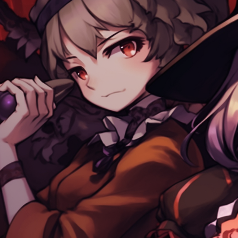 Two characters in ghostly dresses, their intense stare representing a classic fright night theme. themed danganronpa matching pfp pfp for discord.