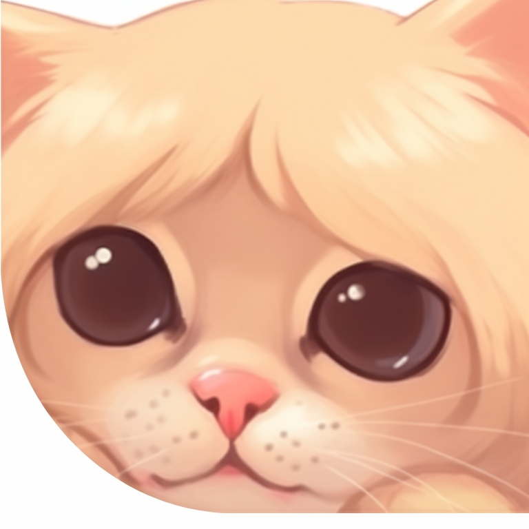 Two calico cat characters, one asleep on the other's lap, soft beige tones with quilted patterns. cute cat illustration matching pfp pfp for discord.