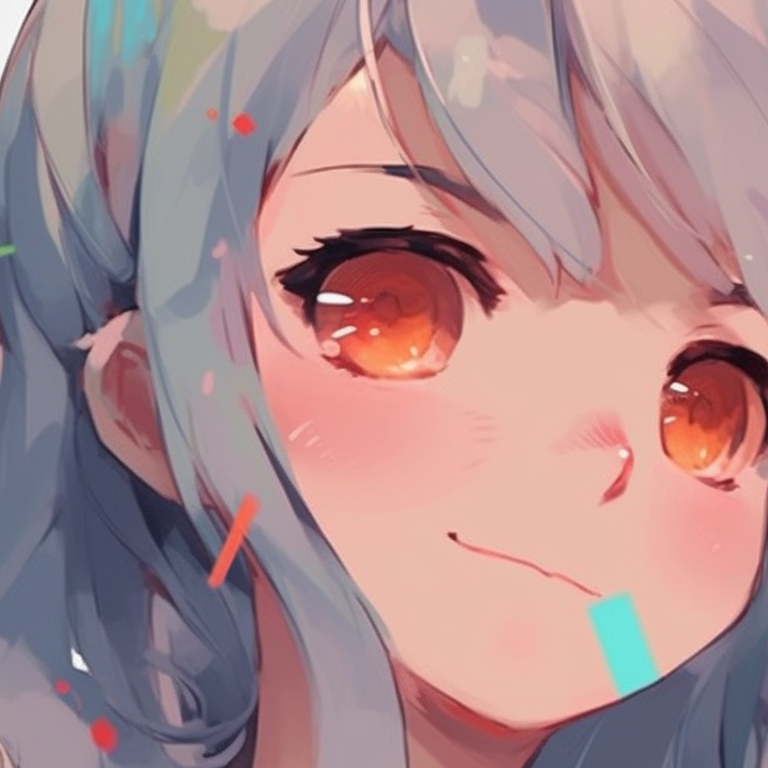 Two anime characters in school uniforms, simplistic art style, looking sincerely at each other. best friends matching pfp for anime lovers pfp for discord.