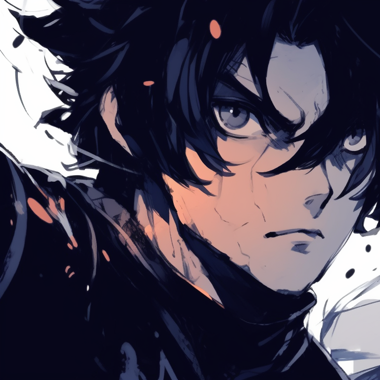 Two characters in intense rivalry, strong lines and bold expressions. blue lock matching pfp - male characters pfp for discord.