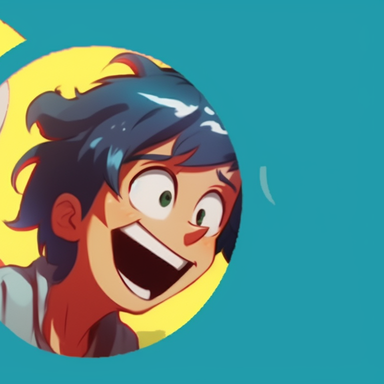 Two characters pranking each other, vibrant colors and a lively atmosphere. funny login images for friends pfp for discord.