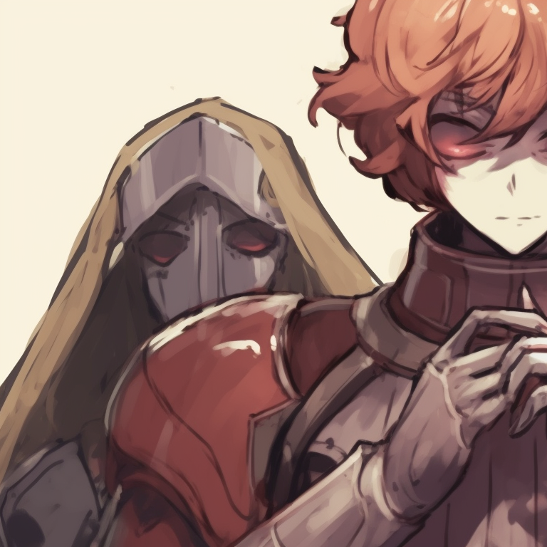 Three characters in royal attire, gold accents and soft pastel environments, gathered in a hall. classic matching trio pfp pfp for discord.