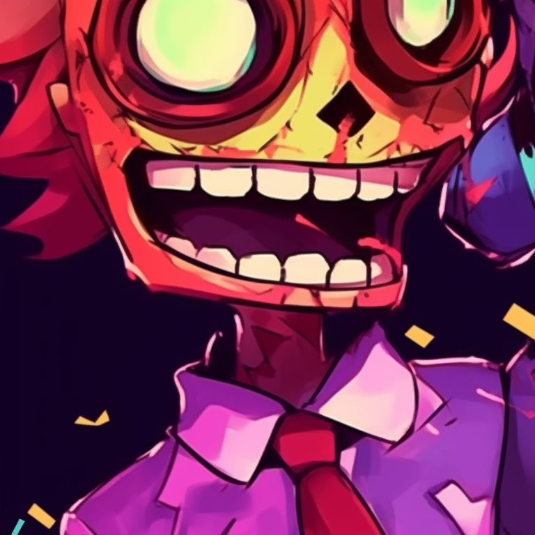 Two FNAF characters entwined, wispy lines and cool colors, set against a spooky cobwebbed frame. fnaf pfp halloween designs pfp for discord.