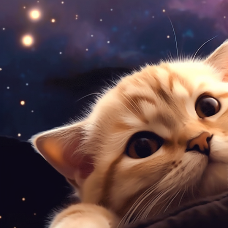 Two cats, warm sunset background, looking at the viewer with bright smiles. creative vision: unique matching cat pfp pfp for discord.