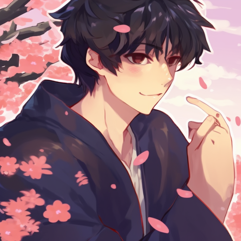 Two characters in traditional school uniforms, crisp lines and clean style. discord matching pfp anime edition pfp for discord.