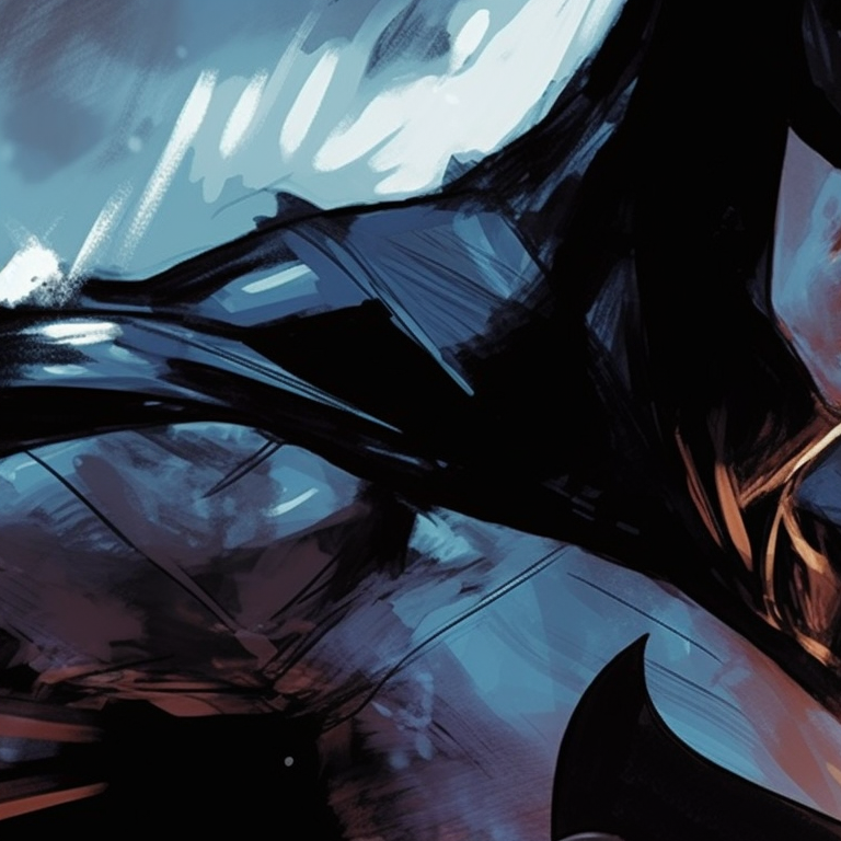 Batman and Catwoman in movement, dynamic color palette and action lines. batman and catwoman theme for pfp pfp for discord.