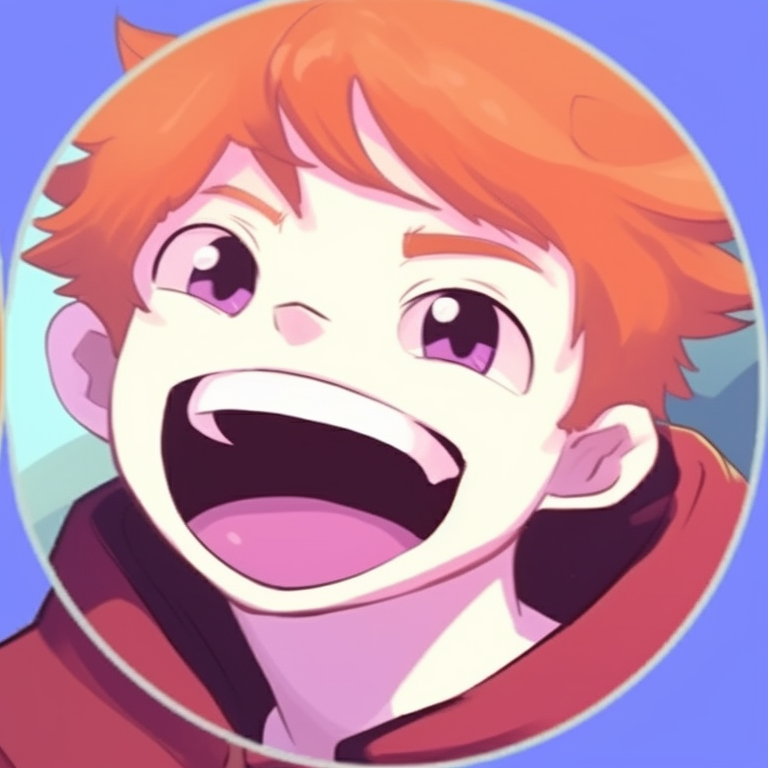 Two characters, exaggerated facial expressions, against a rainbow background. pfp for friends with humor pfp for discord.