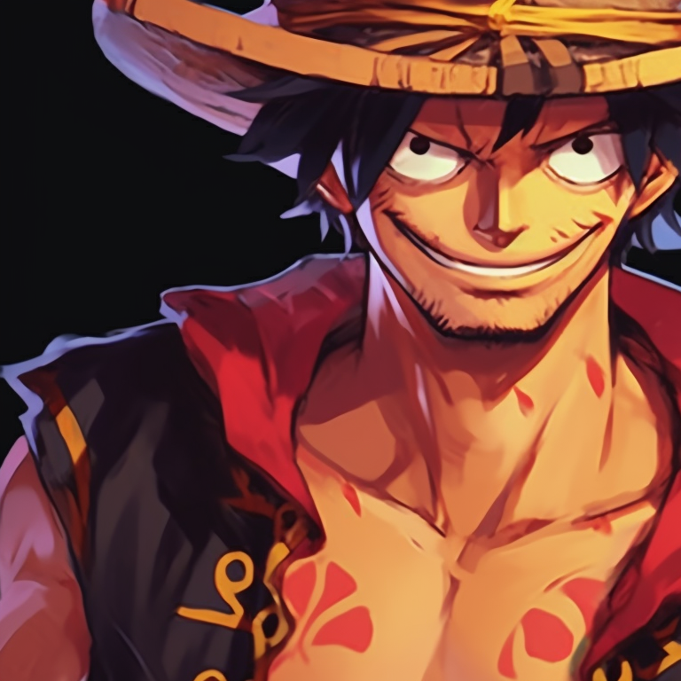 Two characters sailing, vast seascape with soft color palette. one piece matching pfp inspiration pfp for discord.