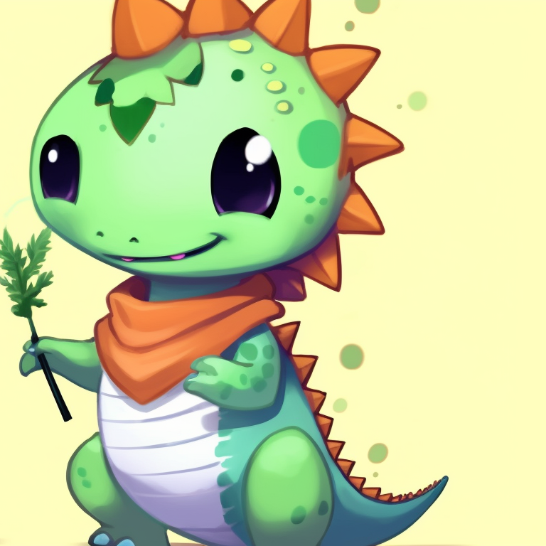 Two dinosaur characters in Halloween costume, bright colors and playful expressions. unique dino matching pfp halloween theme pfp for discord.