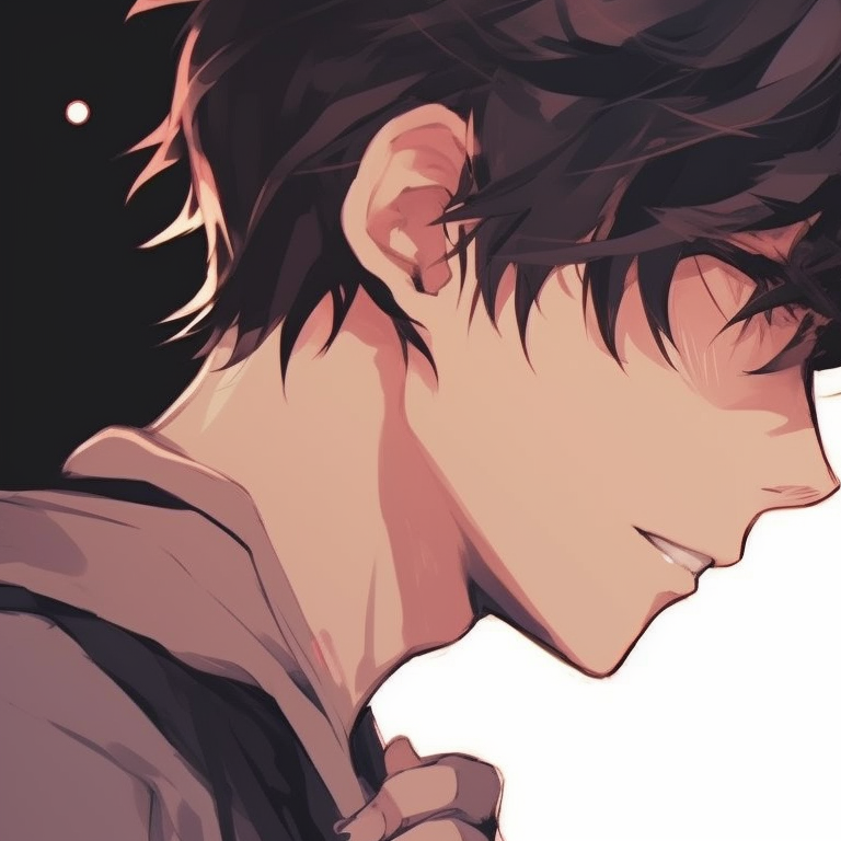 Two characters in a flirtatious interaction, bold expressions and pops of vibrant color, classic school uniforms. unique aesthetic matching pfp couples pfp for discord.