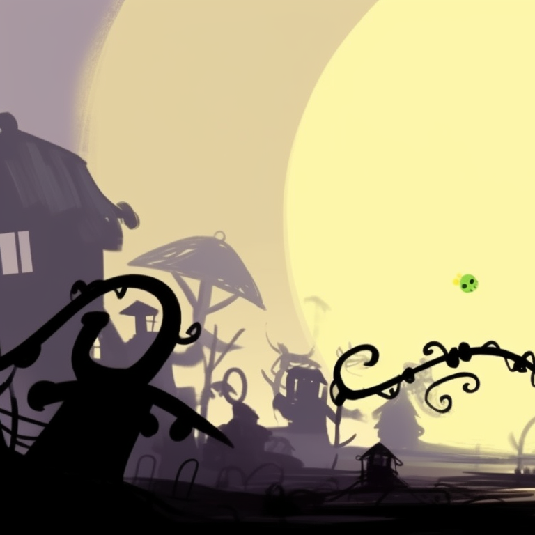 Stickmen covered in spectral ghoul attire, reaching out to each other with transformable limbs, focus on striking contrast. halloween themed stickman pfp pfp for discord.