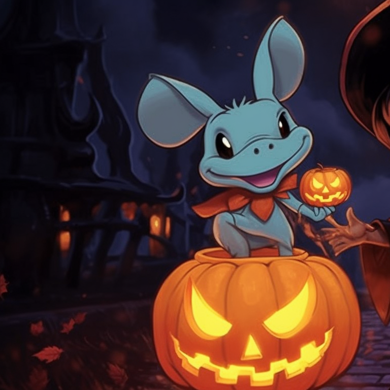 Beauty and Beast in Halloween attires, Romantic mood, intricate costumes. classic disney halloween matching pfps pfp for discord.