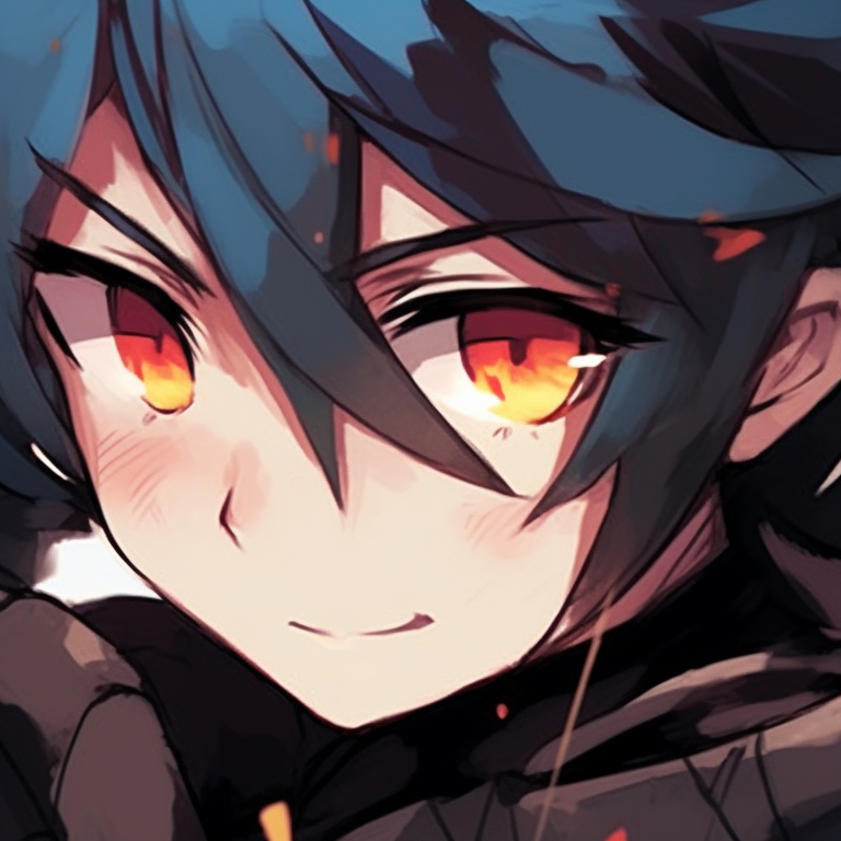 Two characters in dynamic poses, swift lines and bright contrasts. matching anime profile pics for 2 buddies pfp for discord.