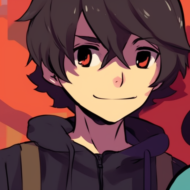 Two characters amidst laughter, watercolor style, vibrant and full of energy. funny matching pfp for friends options pfp for discord.