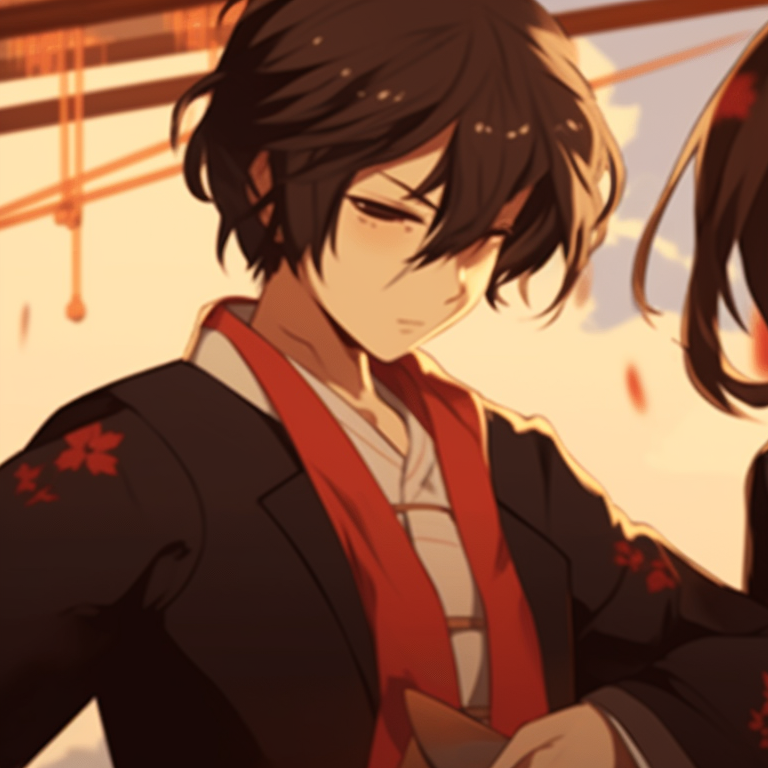 Two characters packing a picnic basket, bursting with bright colors and intricate details. delightful matching pfp gif pfp for discord.