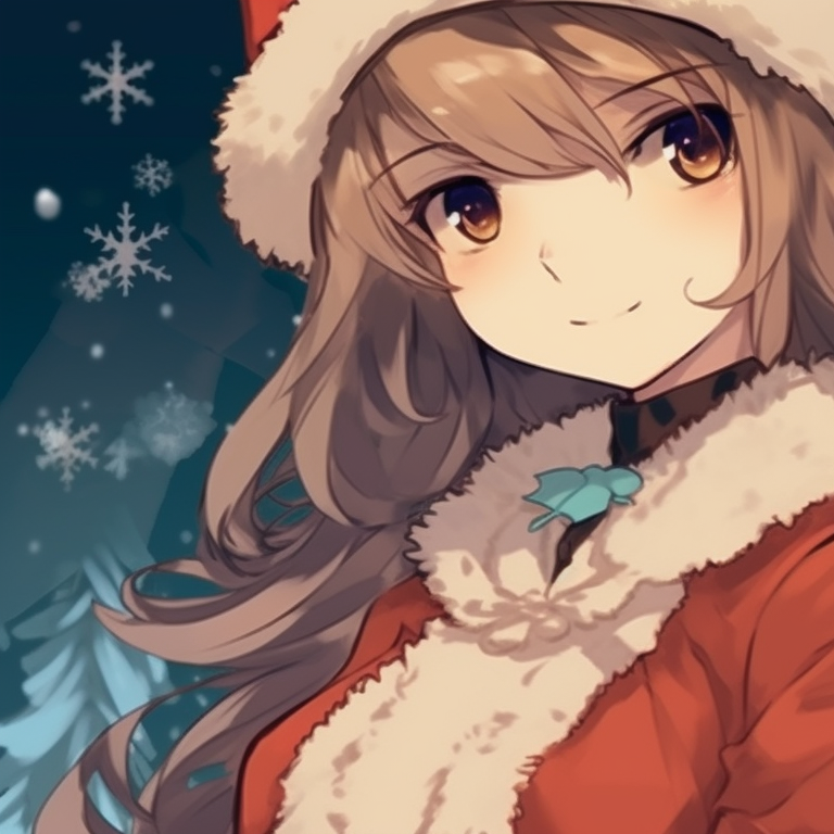 Two characters sitting near a holiday decorated fireplace, traditional styled characters with sundry Christmas elements. vintage matching discord pfp christmas pfp for discord.