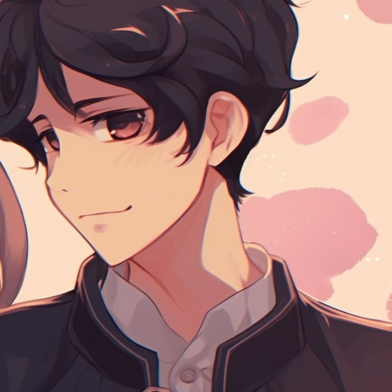 Two characters, set against a backdrop of Sakura blossoms, sharing a single Pinky promise. kawaii anime matching pfp couple pfp for discord.