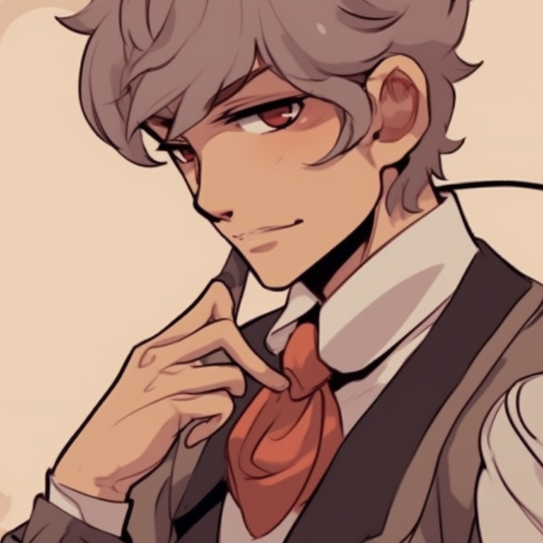 Two characters, back to back, with frequent use of desaturated colors and traditional scenery in the background. vintage matching pfp discord profiles pfp for discord.