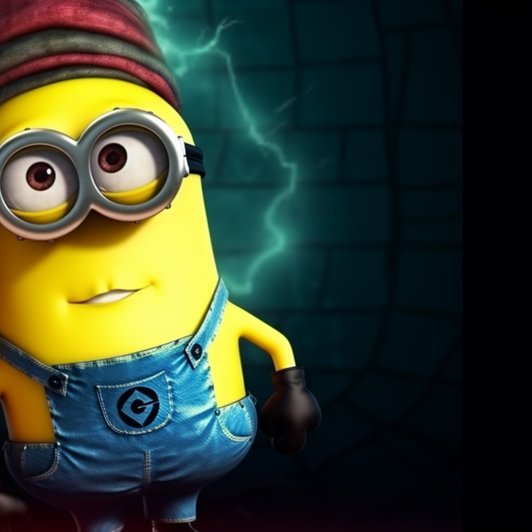 Two Minions, one dressed as Frankenstein’s monster and the other as a mummy, standing back-to-back, earthy tones and detailed textures. matching pfp with minion theme for halloween pfp for discord.