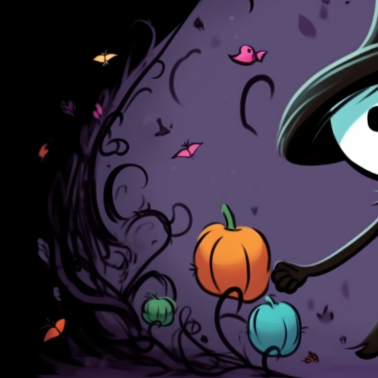 Stickmen under ghostly clouds, spooky graveyard backdrop, detailed Halloween accessories. stickman pfp with halloween backdrop pfp for discord.