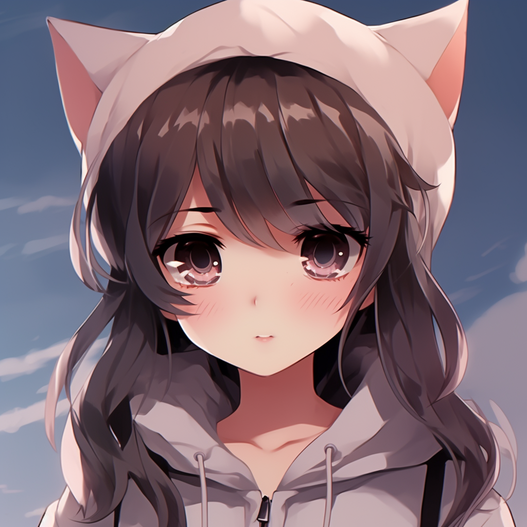 Traditional manga style anime girl, detailed hair strands and nuanced shading. anime pfp cute collections pfp for discord.