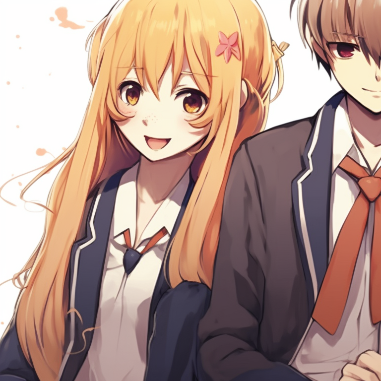 Three characters carrying adventure gear, earthy colors and dynamic poses. trio matching profile photos for friends pfp for discord.