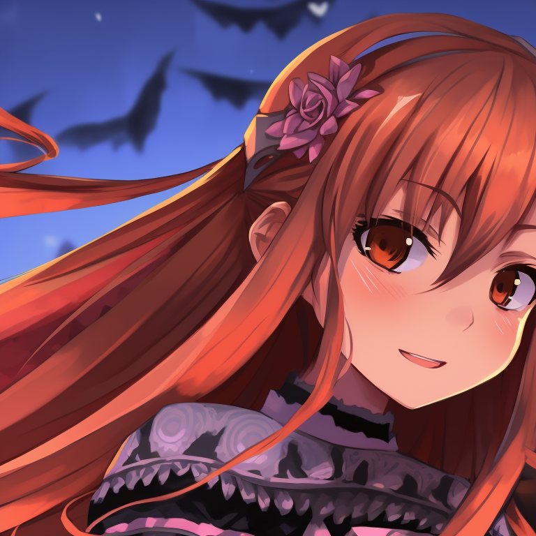 Kirito as a samurai and Asuna as a ghost princess, rustic colors and exceptional detailing. kirito and asuna matching halloween pfp pfp for discord.
