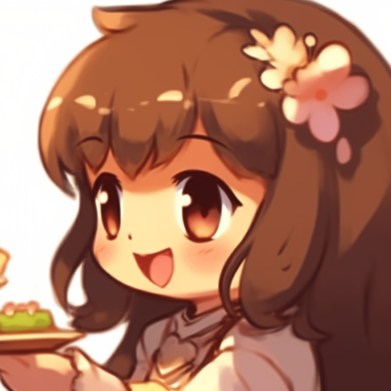 Two characters, Mocha and Milk, smiling at each other, warm colors and light shading. must-have milk and mocha pfps pfp for discord.