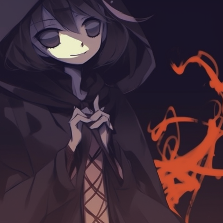 Two characters sporting ghostly robes and skeletal details, in tones of gray and black. discord pfp halloween theme matching ideas pfp for discord.