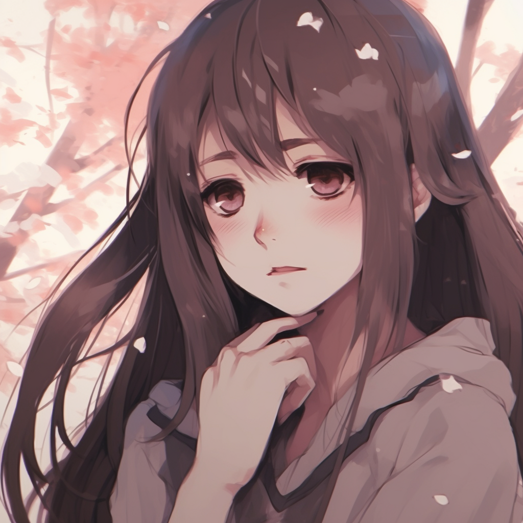 Lonely figure standing in twilight, bold silhouette with hues of purple and blue dominating the artwork depressed anime girl pfp aesthetic art pfp for discord.