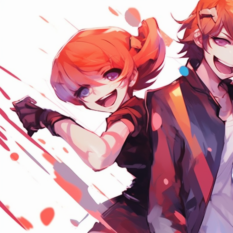 Three characters overlooking a starry sky, soft lighting and detailed expressions. trio pfp matching beyond anime pfp for discord.