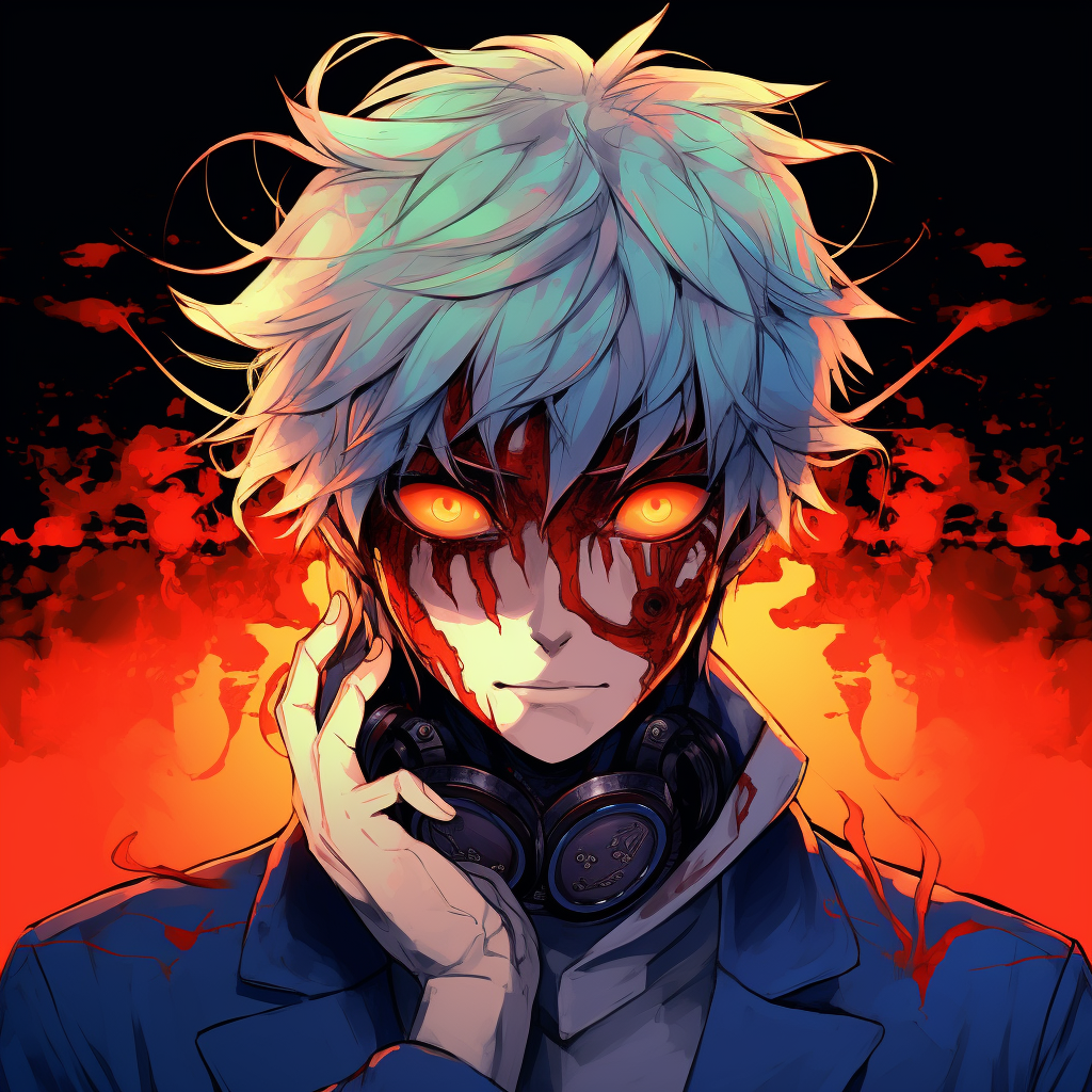 Eyes of Naruto in Tailed Beast Mode, intense glow and deep contrast. iconic anime pfp cool pfp for discord.