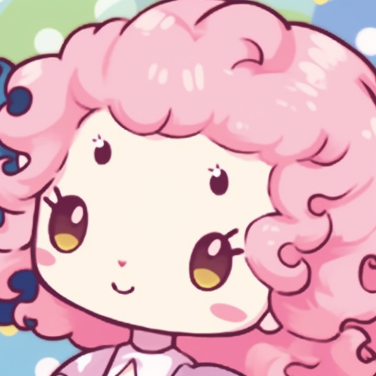 Hello Kitty characters under a twilight sky, bright stars and a soft glow. hello kitty matching pfp designs pfp for discord.