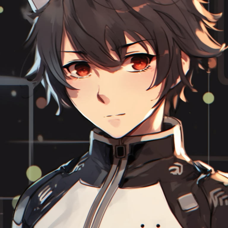 Three characters observing a sunset, emotions captured in subtle facial expressions, warm colors. anime inspired trio pfp matching pfp for discord.