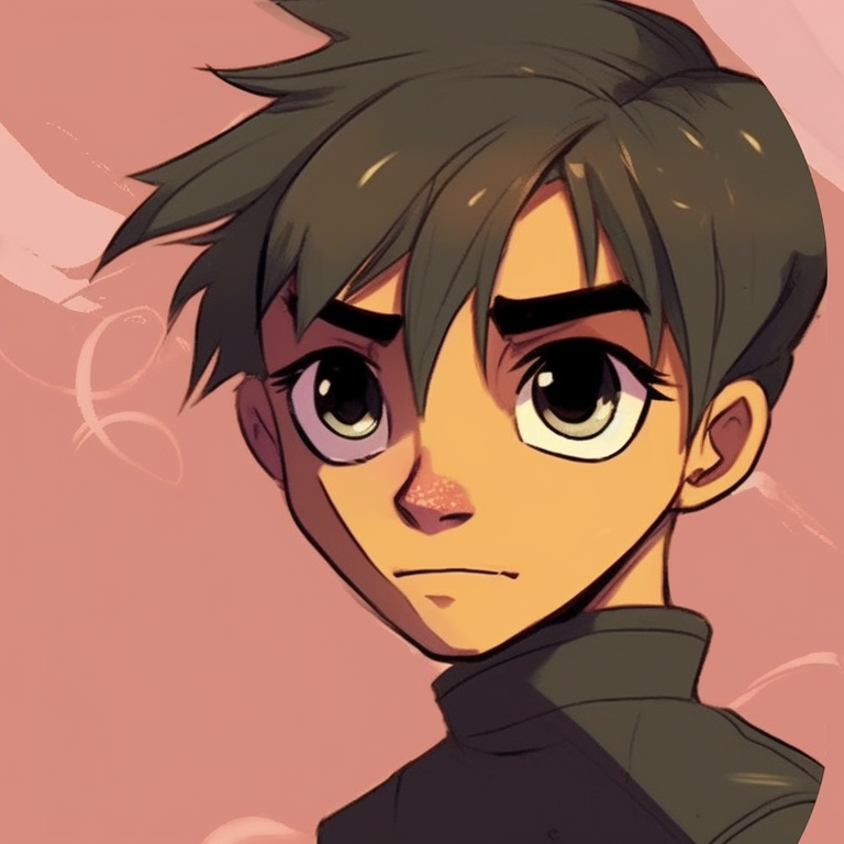 Two characters in fighting stances, dynamic shapes and contrasting colors. impressive matching pfp cartoon suggestions pfp for discord.