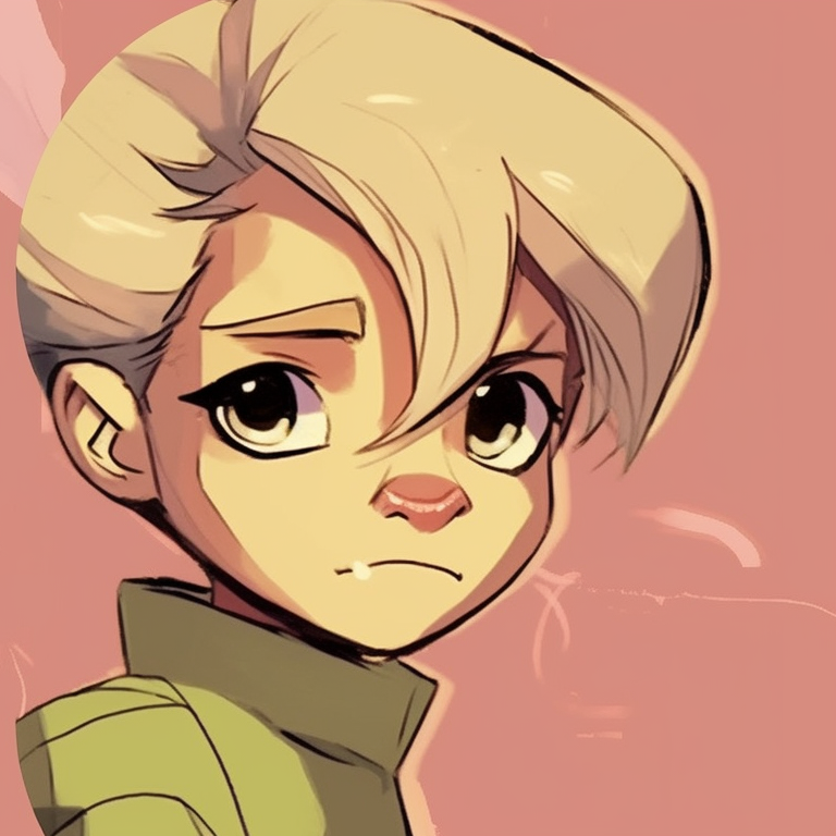 Two characters in fighting stances, dynamic shapes and contrasting colors. impressive matching pfp cartoon suggestions pfp for discord.