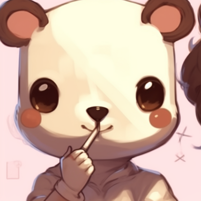 Milk and Mocha resting, soft pastel colors and a serene mood. turn heads with milk and mocha pfp pfp for discord.