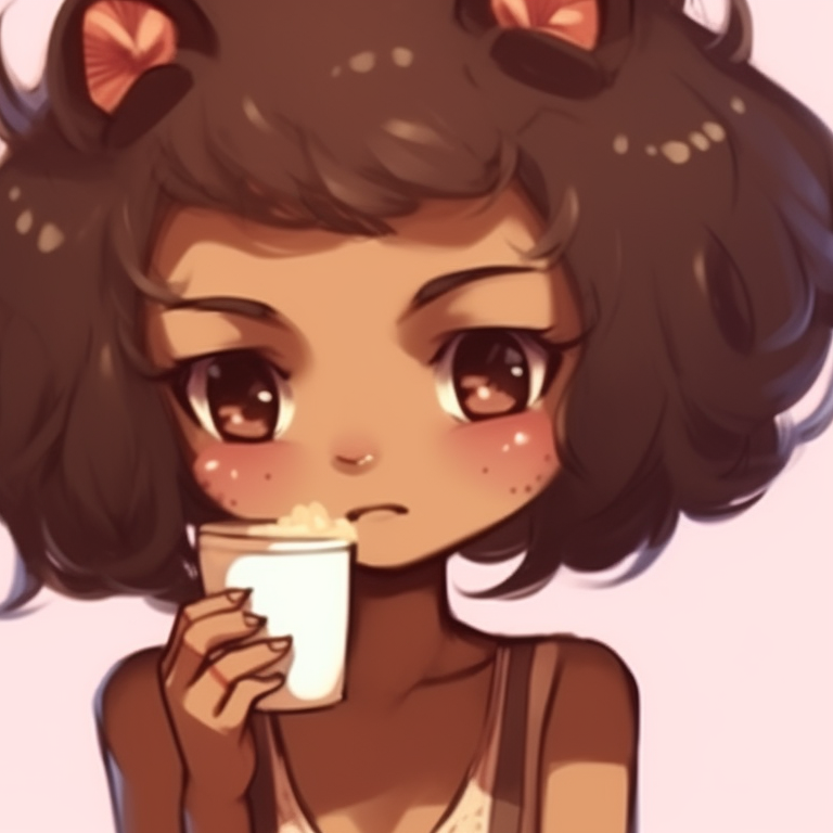 Milk and Mocha resting, soft pastel colors and a serene mood. turn heads with milk and mocha pfp pfp for discord.