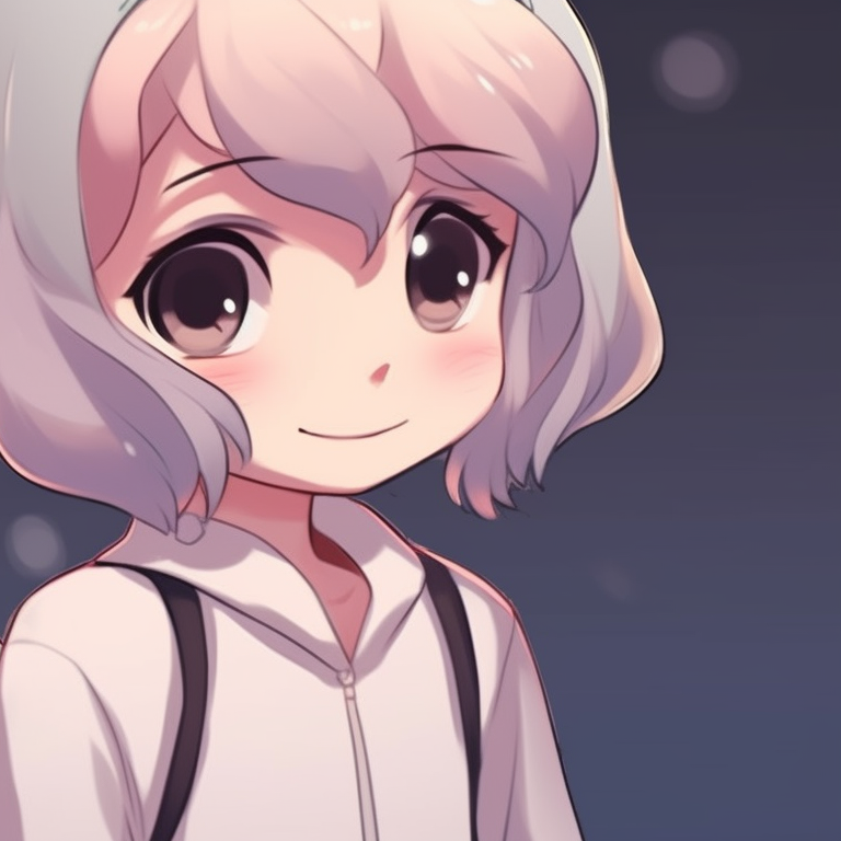 Two characters sharing candies, pastel colors and kawaii style. matching pfp for friends featuring cartoons pfp for discord.