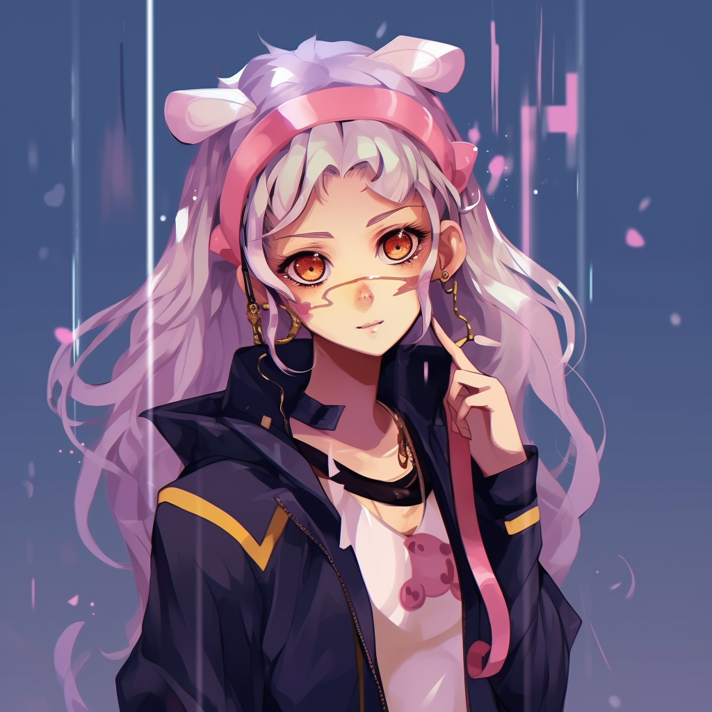 Artistic impression of dripping charm on Sailor Moon's character, accentuating her iconic uniform and elements. anime pfps with dripping charm pfp for discord.