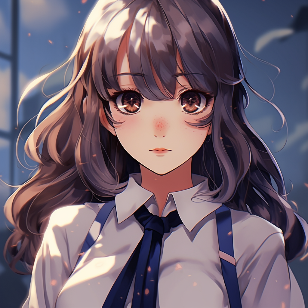 Anime girl with shimmering eyes, pastel tones and expressive expressions. anime gif pfp dynamic