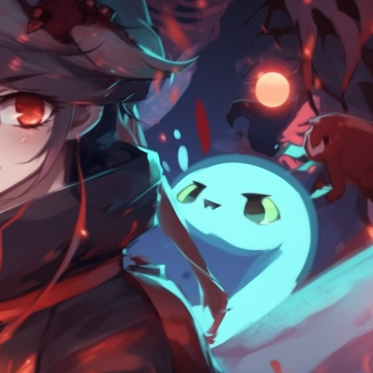 Images of Hu Tao in a playful snowball fight scene, with lively expressions and movement. festive matching hu tao pfp pfp for discord.