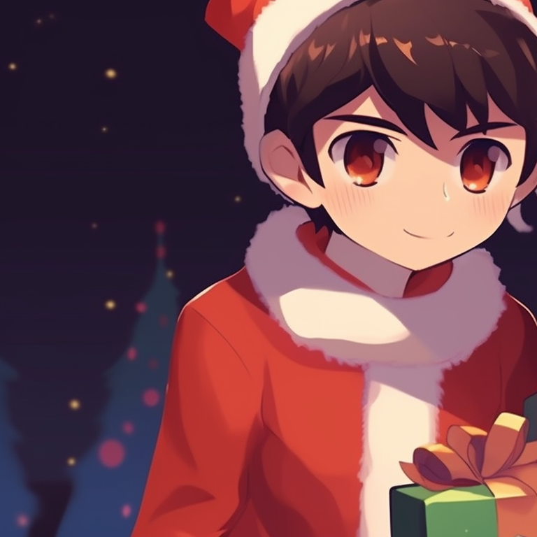 Two pixeled characters engaged in a playful snowball fight, surrounded by a winter landscape. matching christmas pfp background for pixel art pfp for discord.