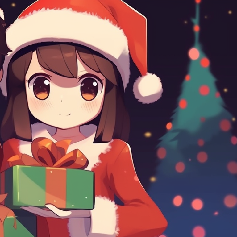 Two pixeled characters engaged in a playful snowball fight, surrounded by a winter landscape. matching christmas pfp background for pixel art pfp for discord.