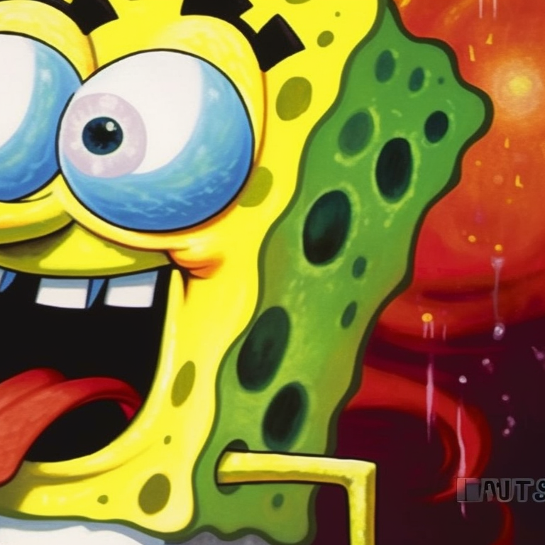 Spongebob and Squidward, vibrant colors, standing side-by-side at the Krusty Krab. spongebob and squidward matching profile picture pfp for discord.