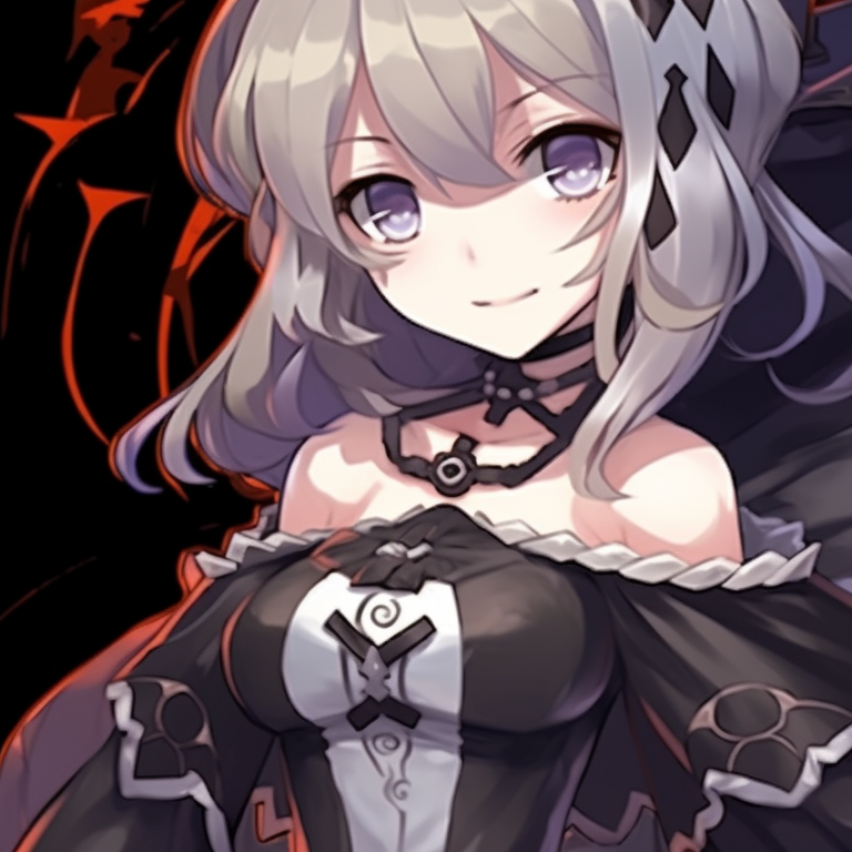 Two characters in ghost costumes, monochrome color scheme with vivid eye colors. trending matching genshin pfp halloween theme pfp for discord.